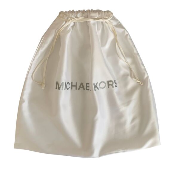 Michael Kors Handbags - Michael Kors Silky White Drawstring Dust Bag Storage Bag 16" x 14"